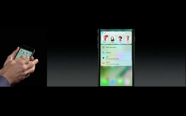 Apple zeigt iOS 10. (Bild: Apple/Screenshot: Golem.de)